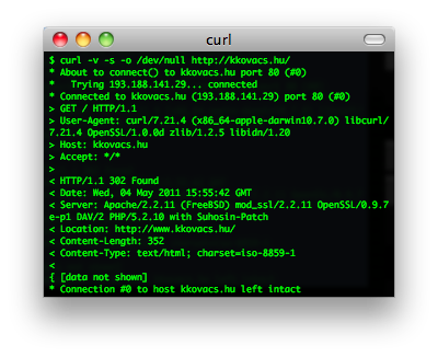 curl screenshot